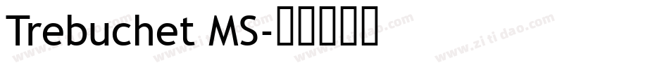 Trebuchet MS字体转换